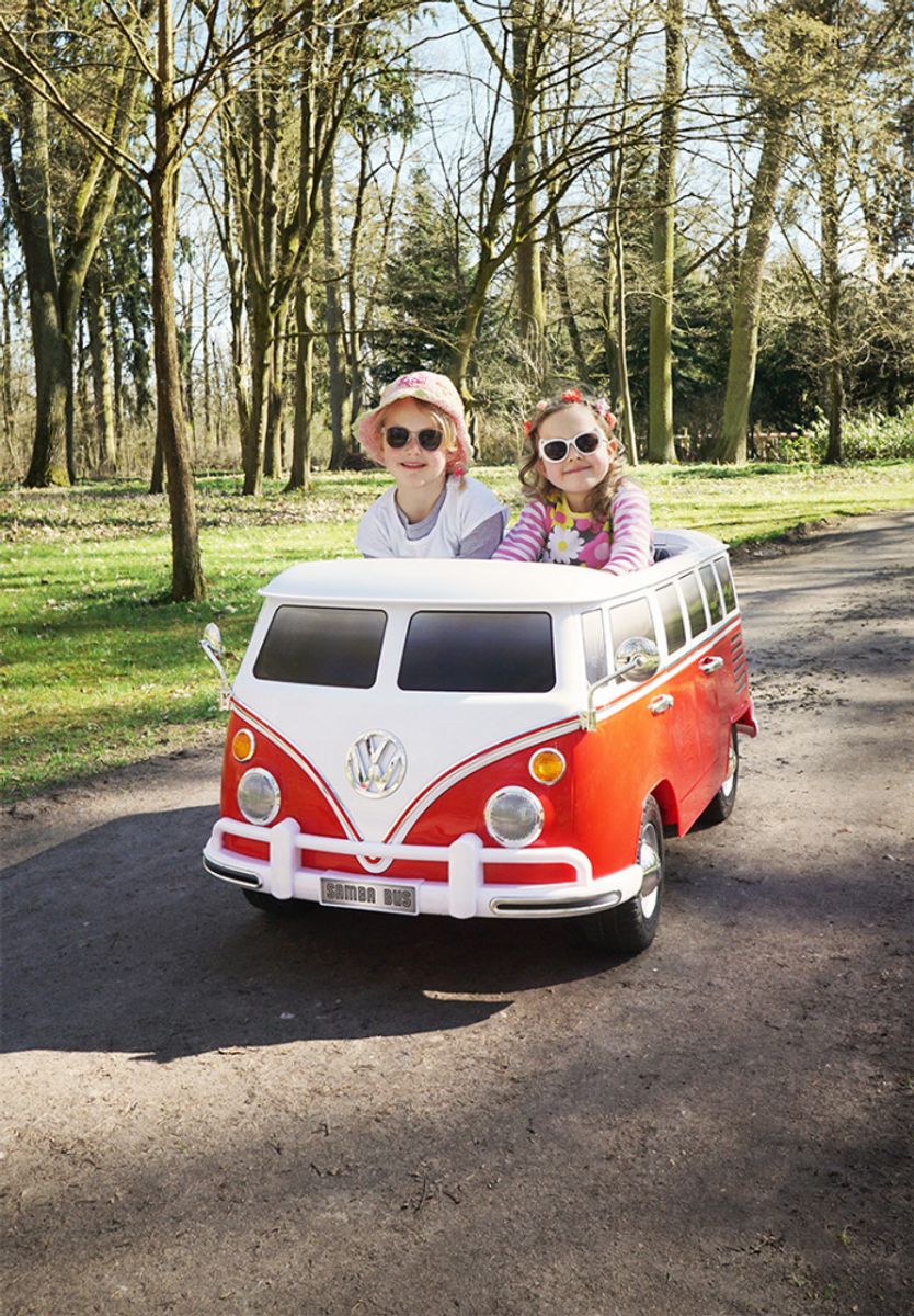 Elektrisk buss - VW Bulli T1 Samba Camper - Rød og hvit