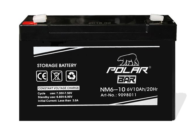 Hovedbilde Polar Bär 6V 10Ah NM6-10 AGM batteri til elbiler