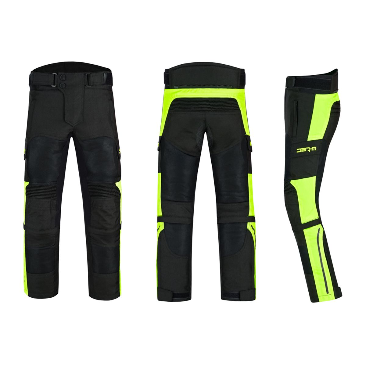 W-TEC Pinapoco barne MC-bukse justerbar Sort/Fluo