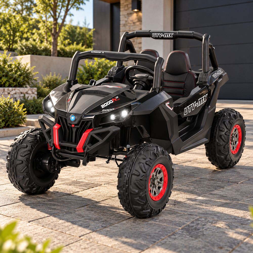 Elektrisk bil - UTV buggy - 2 seter - 140 watt - sort