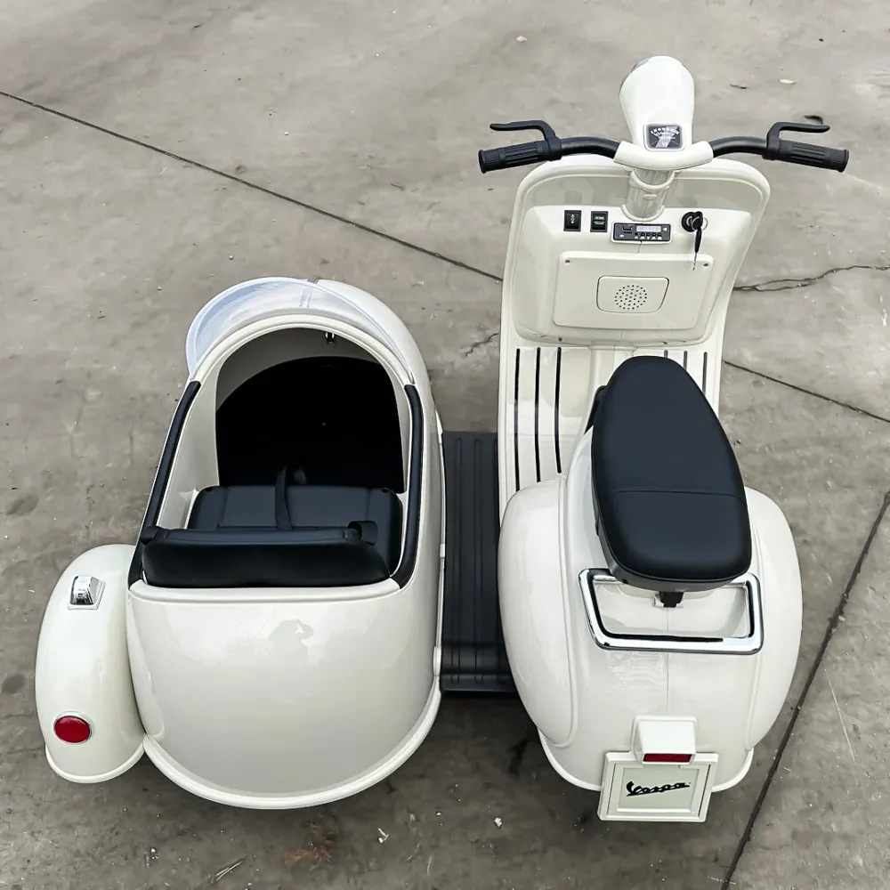 Vespa scooter for to barn 3-9 år - med revers
