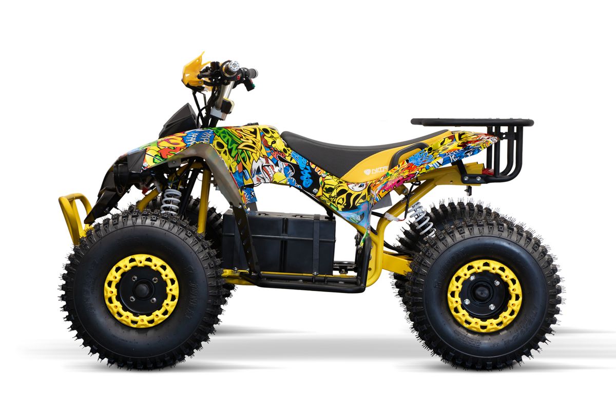 Warrior 1000W graffiti ATV med Keyless og akseldrift