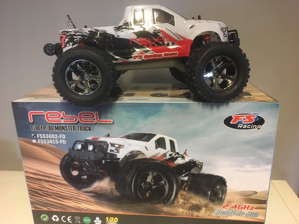 FS Racing Rebel 1/10 Børsteløs Monster Truck RTR