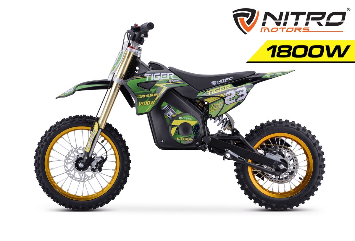 Tiger Eco 1800W el-dirtbike lithium 14/12