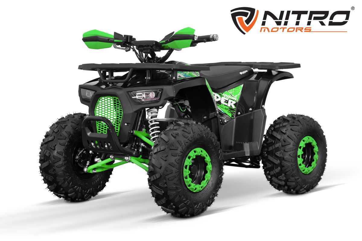 Dustrider 1000W elquad med differensial og LED