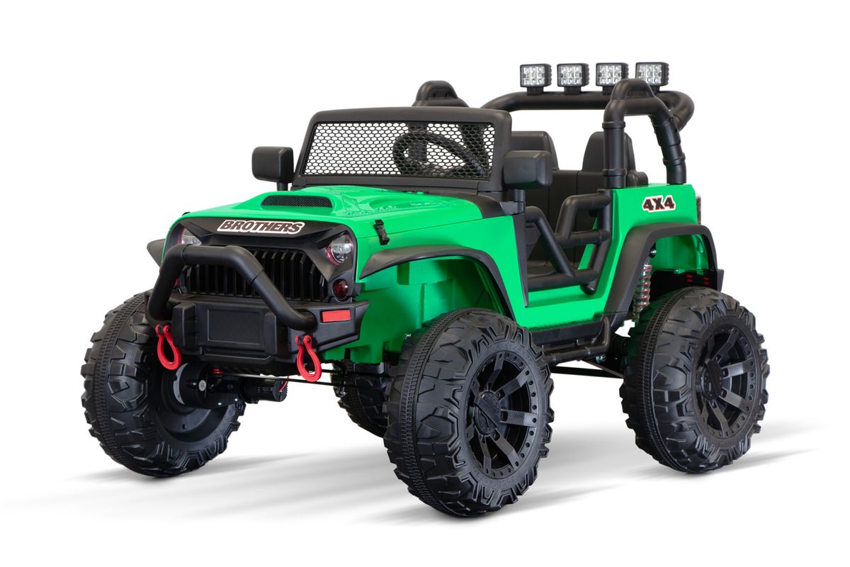 Kidix 4x4 Offroad JP elbil barn 12V toseter med lys