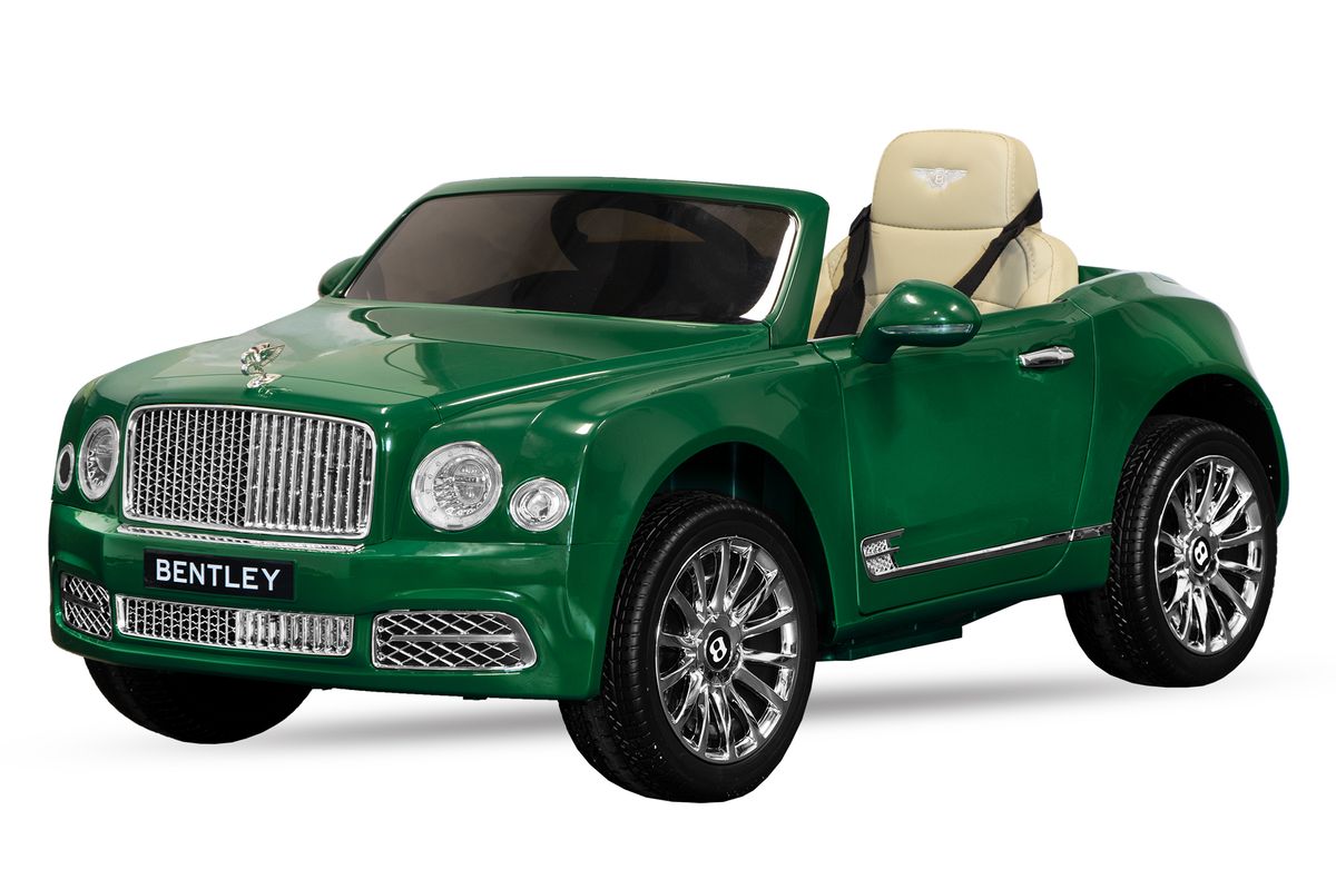 Bentley Mulsanne elbil barn 12V kunstlær og LED-lys