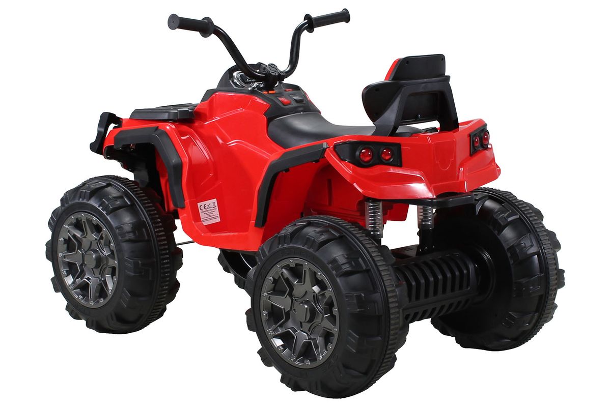 Quad ATV for barn, elbil - rød/hvit