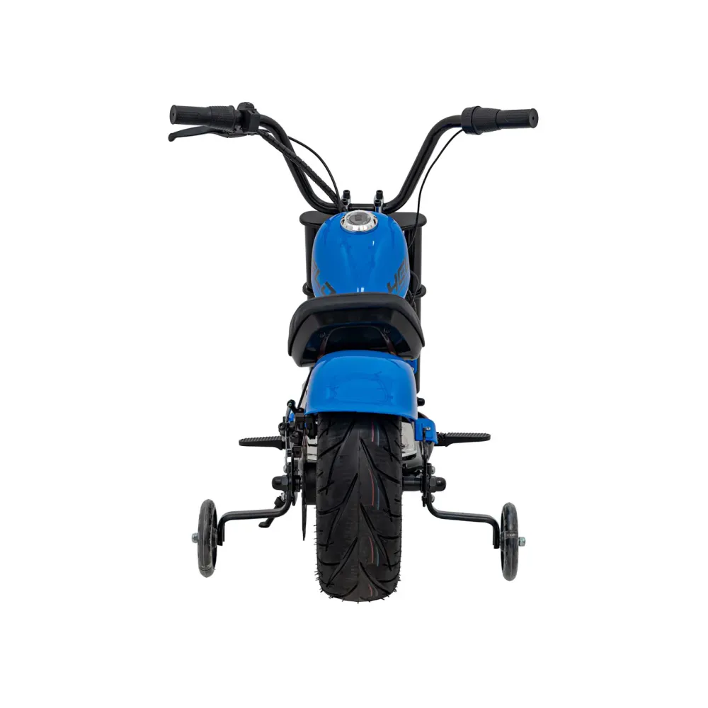 Elektrisk motorsykkel for barn – Old-School, 300 W, 24 V, blå
